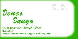 denes danyo business card