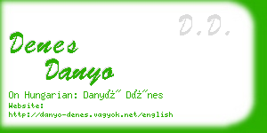 denes danyo business card